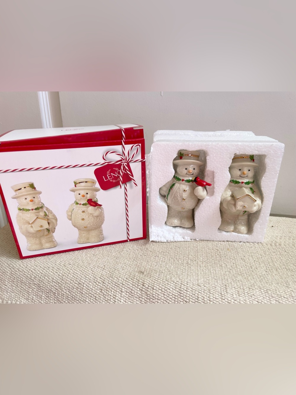 Lenox Snowman Slat Pepper Shaker